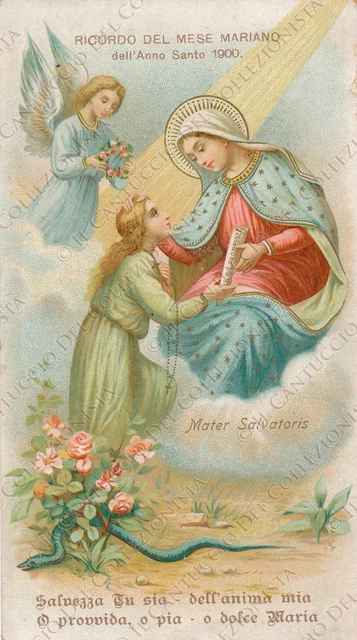 1900 Santino Ricordo Mese Mariano Mater Salvatoris Maria