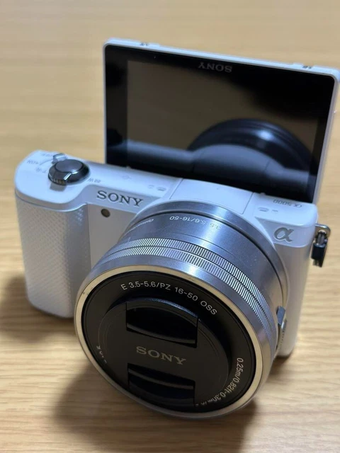 Sony  Digital Camera Alpha a5000 20.1MP - White (Kit w/ 16-50mm Lens)Language EN