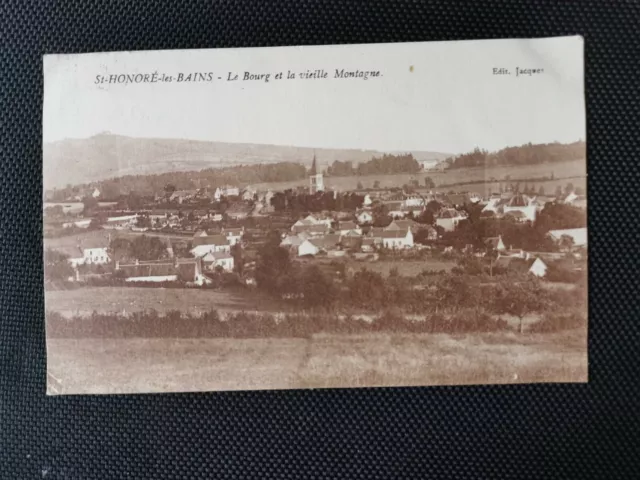 CPA 58 ST-HONORE-LES-BAINS - Le Bourg et la Vieille Montagne