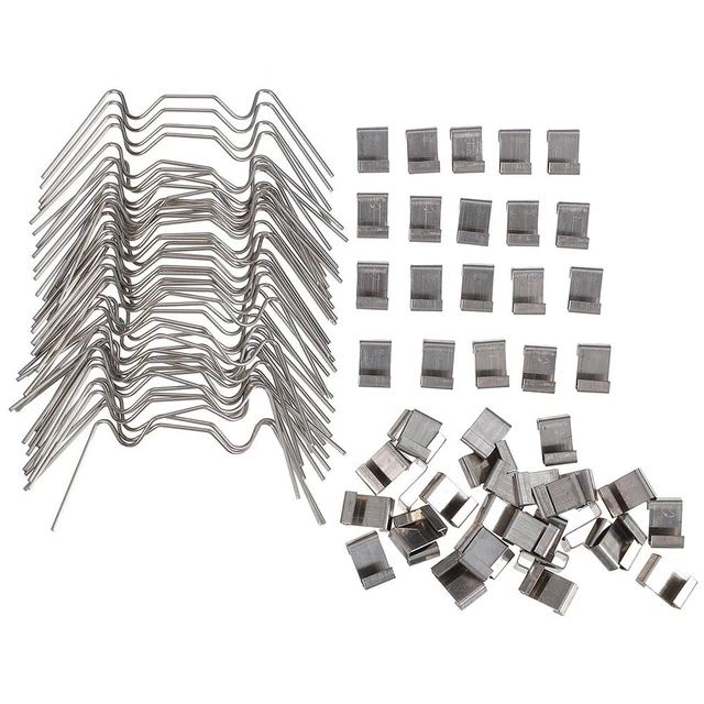 25 Clips En Inox Pour Vitrage De Serre, Ressort, Fixation, Lot De 25