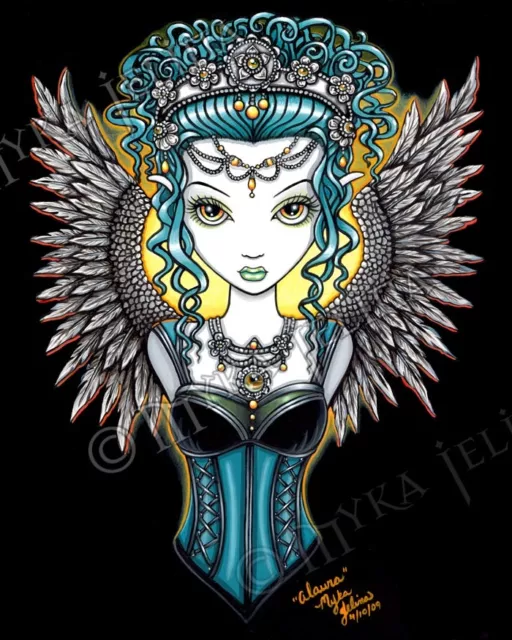 Myka Jelina - Alaura - Angel Art - Signed - Gothic Fairy - Fairy Princess