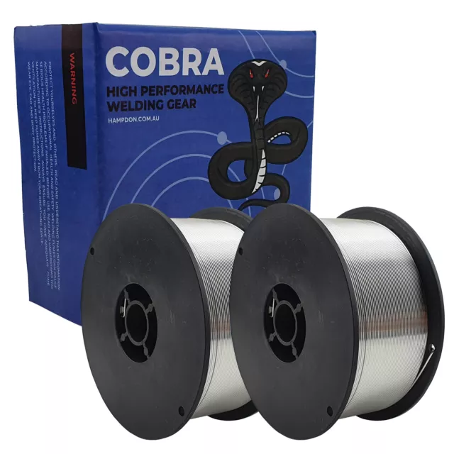 2 x COBRA Aluminium MIG Welding Wire - ER5356 - 0.8mm x  0.5kg Spool