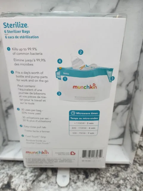 Munchkin Jumbo Microwave Sterilizer Bags 6 ct 2