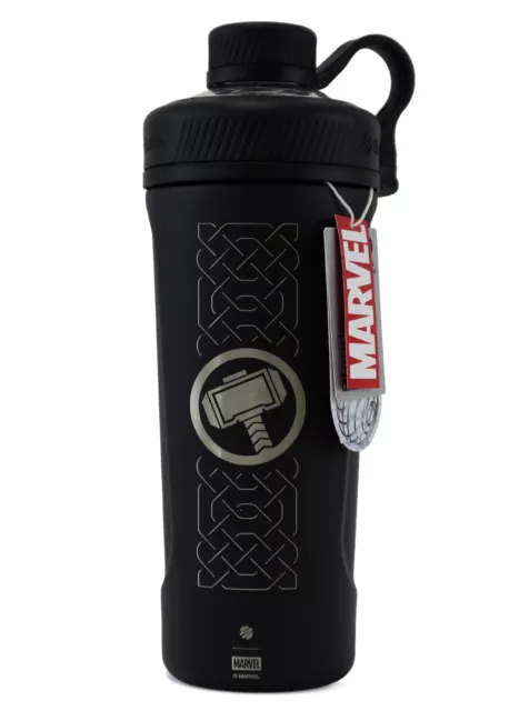 Botella Mezcladora Marvel Thor Hammer Radian Negra Universo Marvel Acero Inoxidable
