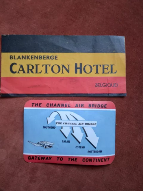 The Channel Air Bridge Luggage label + other w3.