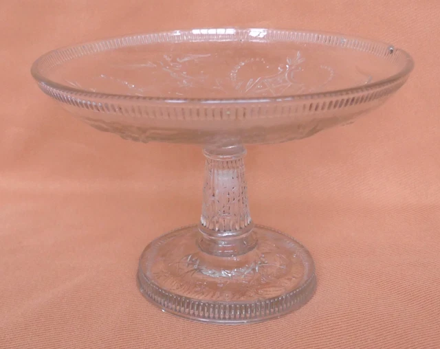 Coupe à Fruits Sur Pied En Verre Ambre HOME DECO FACTORY KA0496 - Élégante, Capacité 1.1L, Idéale Pour Fruits Et Salades, Orange