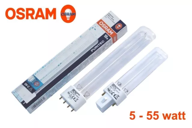 OSRAM HNS-L UVC Lampe Klärer Entkeimung 5 7 9 11 18 24 36 55 Osaga Oase Velda