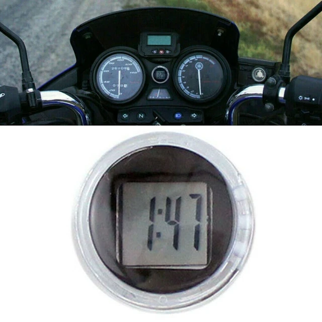 1PCS Imperméable Moto Horloge Numérique With-Time Écran for Moto