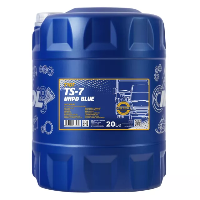 20 (1x20) litros MANNOL SAE 10W-40 TS-7 UHPD BLUE Tractor/aceite de motor/camión