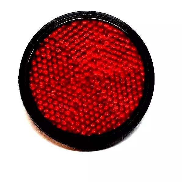 Reflector De Seguridad Rojo Redondo 2,5 Pulgadas Para Moto Scooters Eléctricos