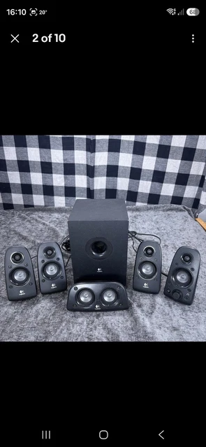 LOGITECH Z506 5.1 Surround Sound Speakers Subwoofer PC Gaming Home ...
