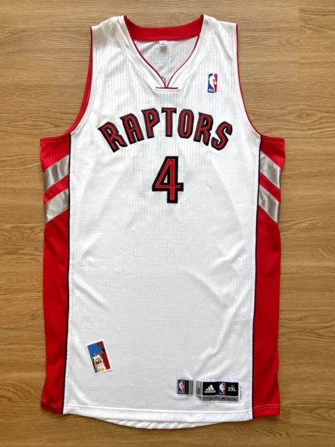 2004-2005 Toronto Raptors James Lang #54 Game Issued Red Jersey 58+8 DP24780