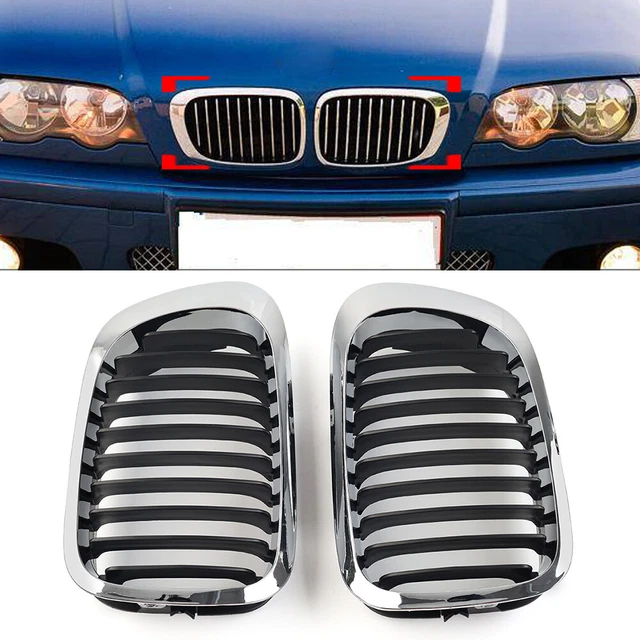 FRONT BUMPER KIDNEY Grille For BMW 3 Series E46 2Door Coupe Cabriolet