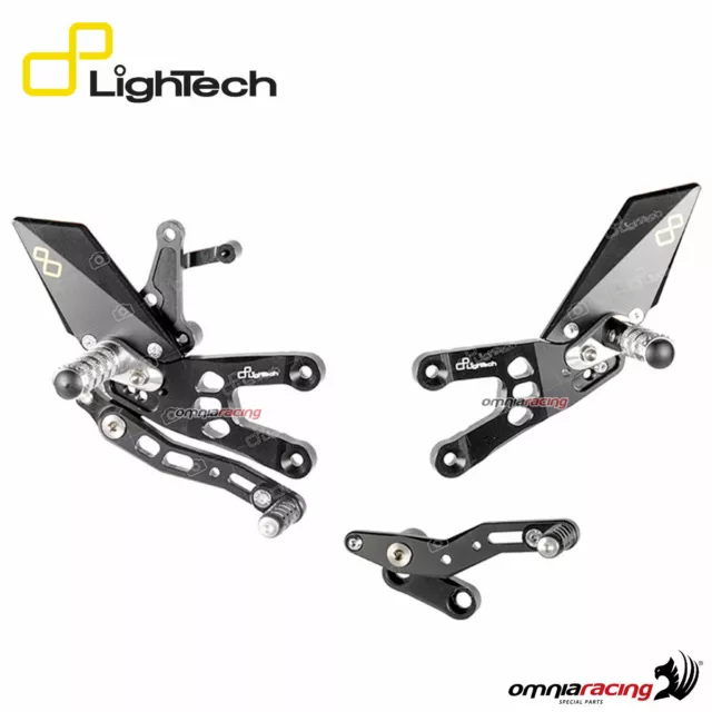 Lightech pedane regolabili arretrate con poggiapiede fisso Honda CBR600RR 2008