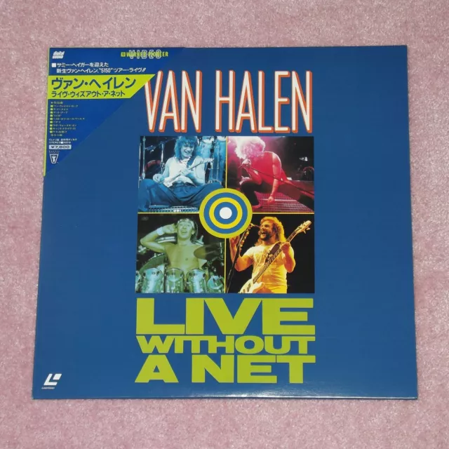 VAN HALEN Live Without A Net - RARE 1987 JAPAN LASERDISC + OBI (08WL-38129)