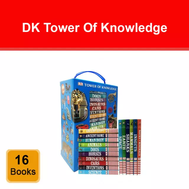 Encyclopedias　Fact　£24.79　OF　Childrens　PicClick　Filled　Set　UK　Knowledge　Mini　16　Books　DK　TOWER