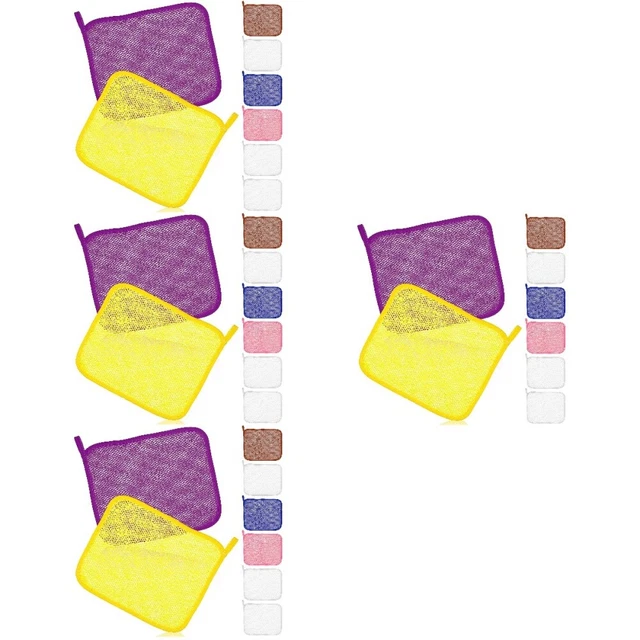 32 pz panni peeling corpo nylon lavanderie bagno salviettine pratiche