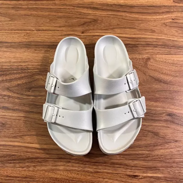 Brikenstock Arizona Eva Sandals Slip On Silver Size 41 Womens 10 Mens 8