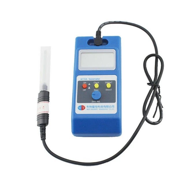 Neu Hohe Qualität Industrie Gauss Meter Tesla Meter 260g Mit DC-Adapter