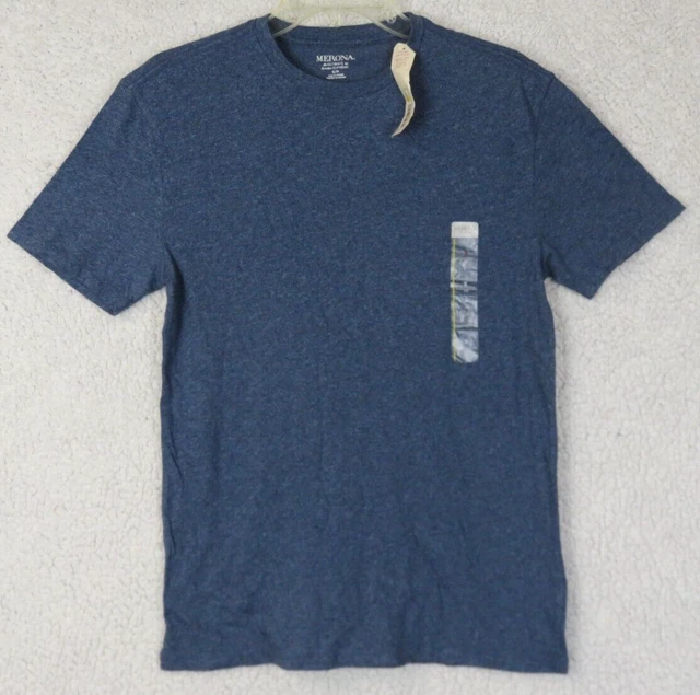 Womens Merona Blue Short Sleeve Ultimate Tee T Shirt Size Small S New Cotton