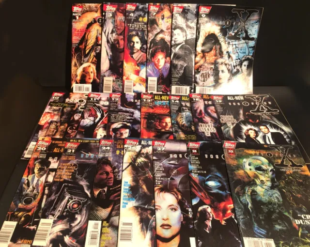 X-FILES Lot of 20 TOPPS Comic Books HIGH GRADE Mixed issues 1995-97