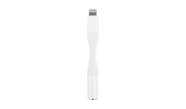 Audio 3.5MM Adapter For iPhone iPad iPod - White 9308026