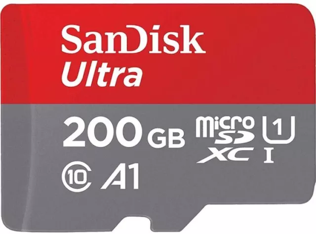 SanDisk Ultra microSDXC SDQUAN 200GB U1 C10 A1 UHS-1