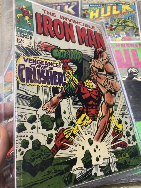 Comic, Marvel, Iron Man #6, Vol. 1, 1968, The Crusher Appearance