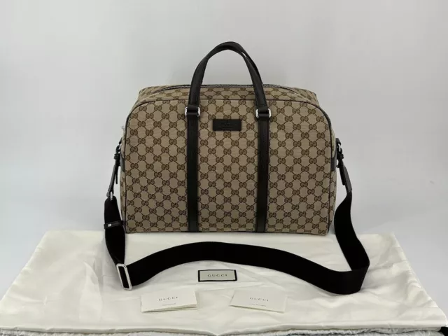 Gucci Duffle Bag in Canvas beige authentic new with original labels