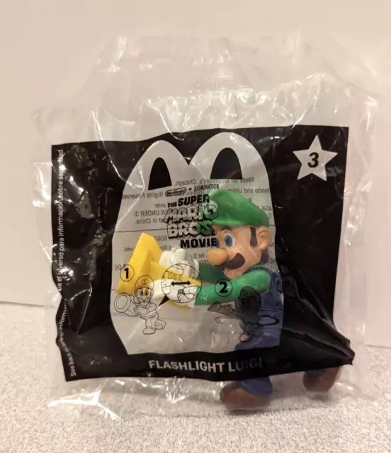 MCDONALD'S 2023 SUPER Mario Bros Movie FLASHLIGHT LUIGI Happy Meal Toy ...