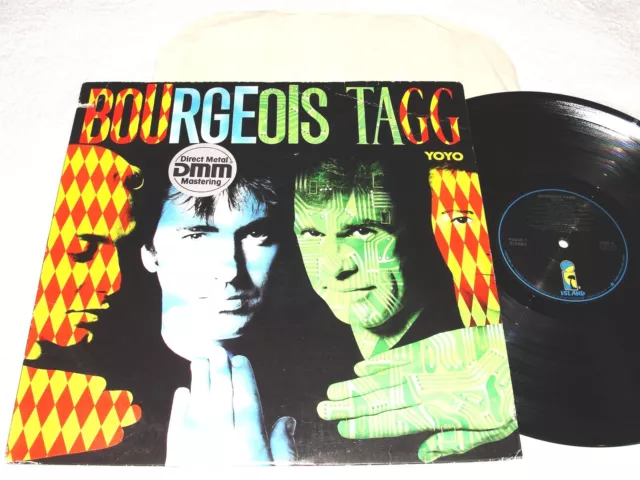 Bourgeois Tagg "Yoyo" 1987 Rock LP, VG, +Insert, Vinyl, Orig Island, Promo Cover