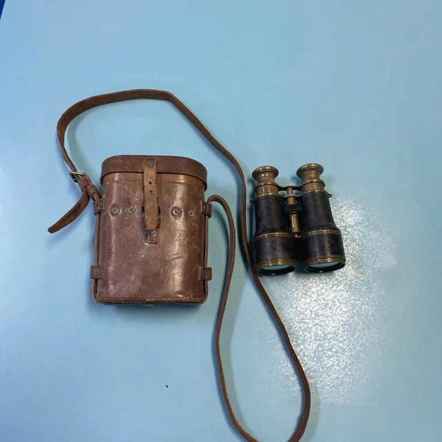 Jumelles Vintage Wray Of London LEARV 8x30 - WW1 - Avec étui Et Sangle - Pour Pièces