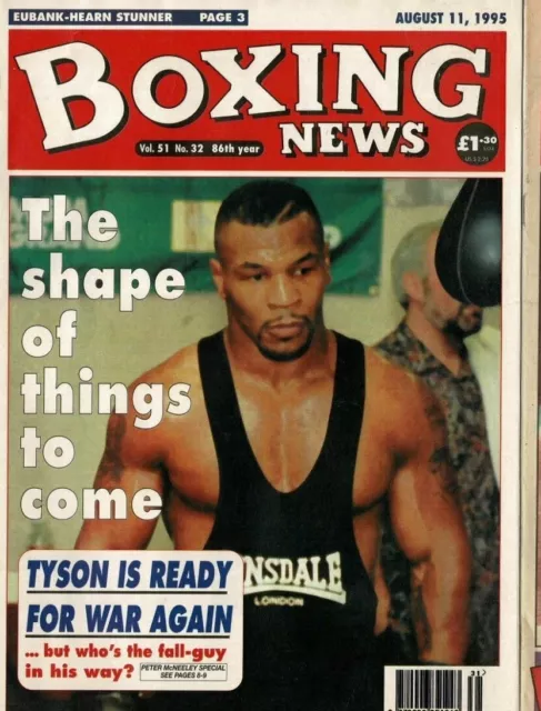 MIKE TYSON	Boxing News AUG 11 1995