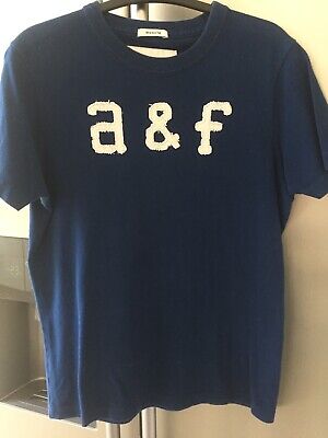Abercrombie & Fitch Ragazzi Blu Maglietta A XL Extra Large Ragazzi A&F in buonissima condizione BELLA