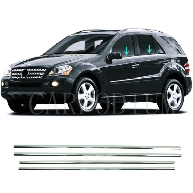 OTYKPXNV Garniture Pilier Fenêtre Porte Voiture pour Mercedes ML-Class W164 2006-2011, Couverture De D'Autocollants DéCoration FenêTre Poteaux Centrale Accessoires,B OTYKPXNV Garniture Pilier Fenêtre Porte Voiture pour Mercedes ML-Class W164 2006-2011, Couverture De D'Autocollants DéCoration FenêTre Poteaux Centrale Accessoires,B