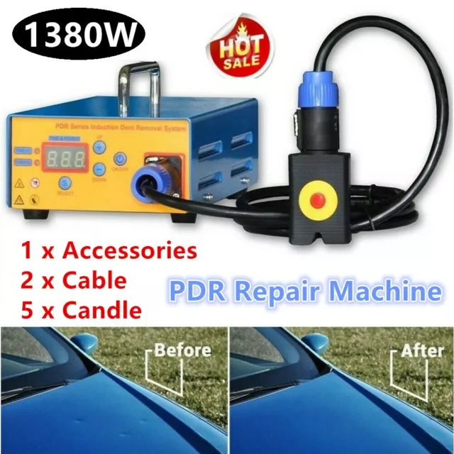 1380W PDR Pro Induction Heater Machine Hot Box Car Paintless Dent Repair Tool