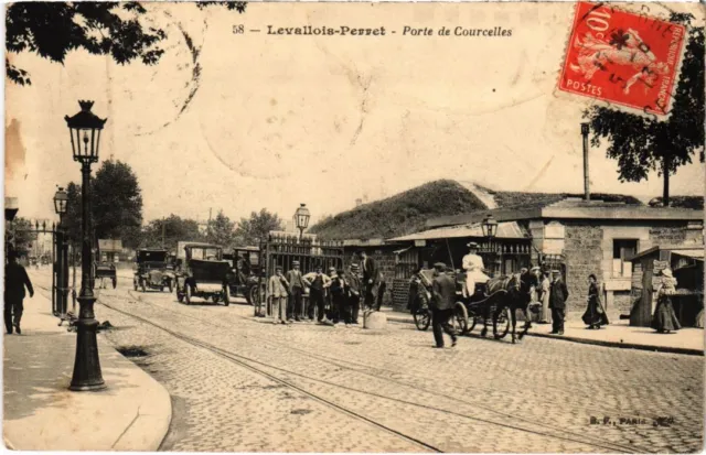 CPA LEVALLOIS-PERRET gate de Courcelle (1272482)