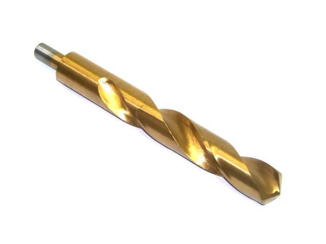 13/16" Titanium Coated Professional Twist Drill Bit HSS Metal 1/2  Shank