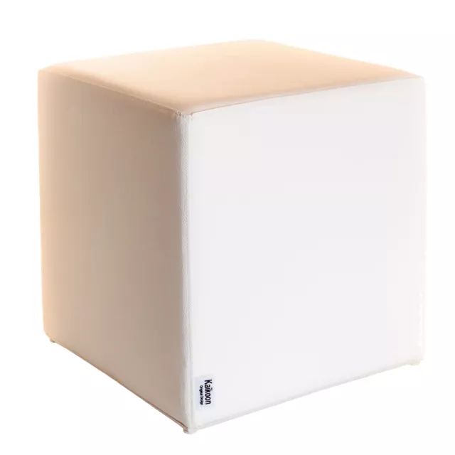 Cubo de asiento blanco medidas: 35 cm x 35 cm x 45 cm