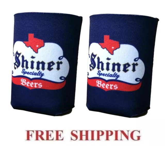 Spoetzl Brewery Shiner 2 Beer Can Holders Cooler Coozie Coolie Koozie Huggie New