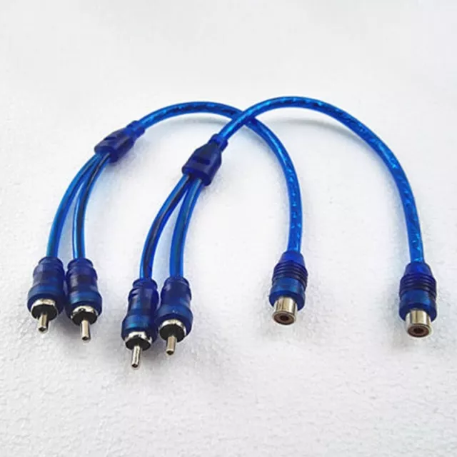 Audio Cable RCA Plug to RCA Plug Audio AMP 2 RCA One to Two Car Audio Lines  - China RCA Cable for Automotive, High Quality Audio Cable