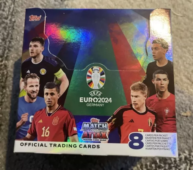 Topps Match Attax UEFA EURO 2024 Trading Cards Collection Full Box