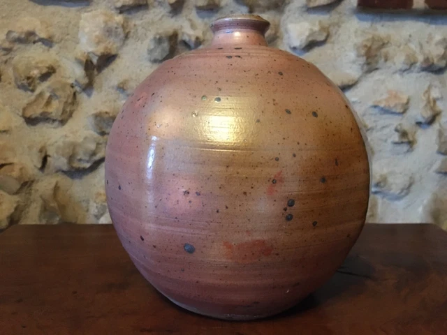 Vase boule en grès la borne céramique, Alain Magne  4