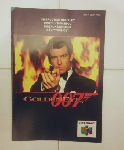 Golden Eye 007 N64 Nintendo Instruction Manual only