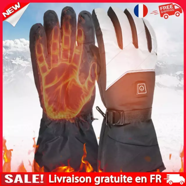 Electric Heated Gloves Motorcycle Gloves Cold-Proof for Winter(with Battery Box)