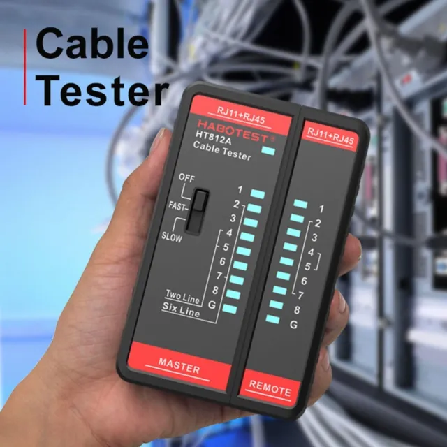 Efficiente tester cavi HT812A per testare cavi 8P/6P/4P/2P e linea telefonica