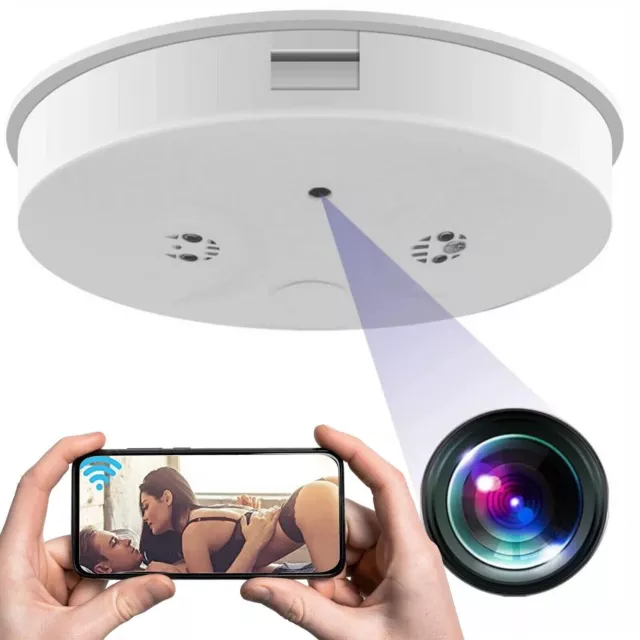 Mini Camara Espia Detector De Humo WiFi 1080P HD Inalambrica Para Casa o Baño