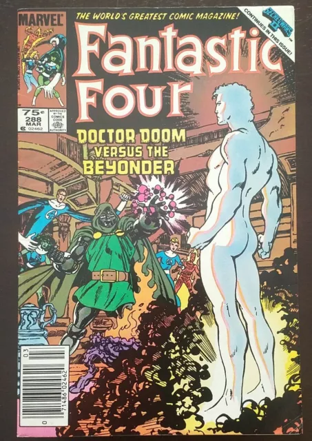 FANTASTIC FOUR #288 Secret Wars II tie-in - Dr. Doom vs. Beyonder - J. Byrne Art