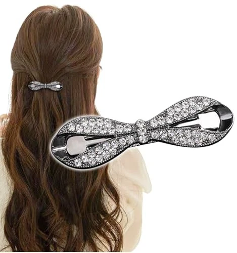 Pince à Cheveux Vintage TARATATA - Bijou Papillon, Métal Et Incrustations - Made In France