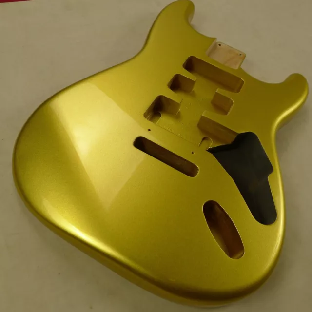 3 pcs North American Alder Strat Stratocaster Guitar Body HSS Gold  ≦1.9kg